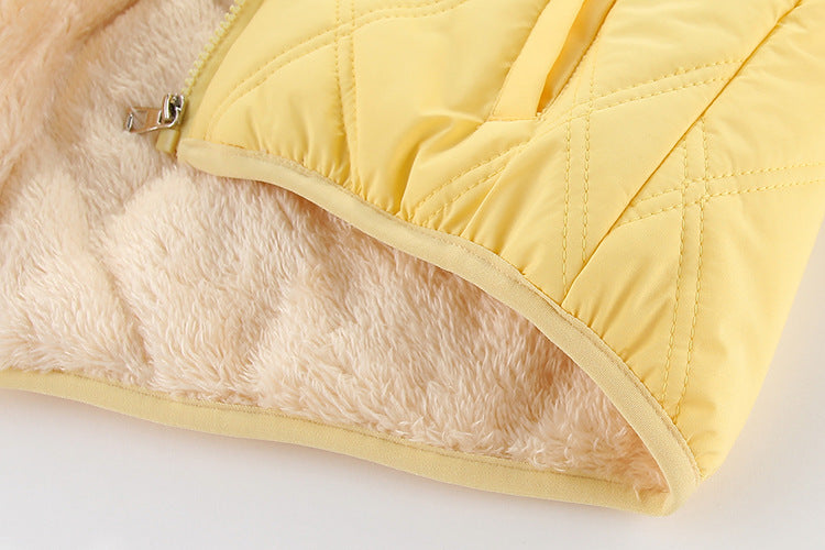 Kids Quilted Winter Jacket with Fleece Lining