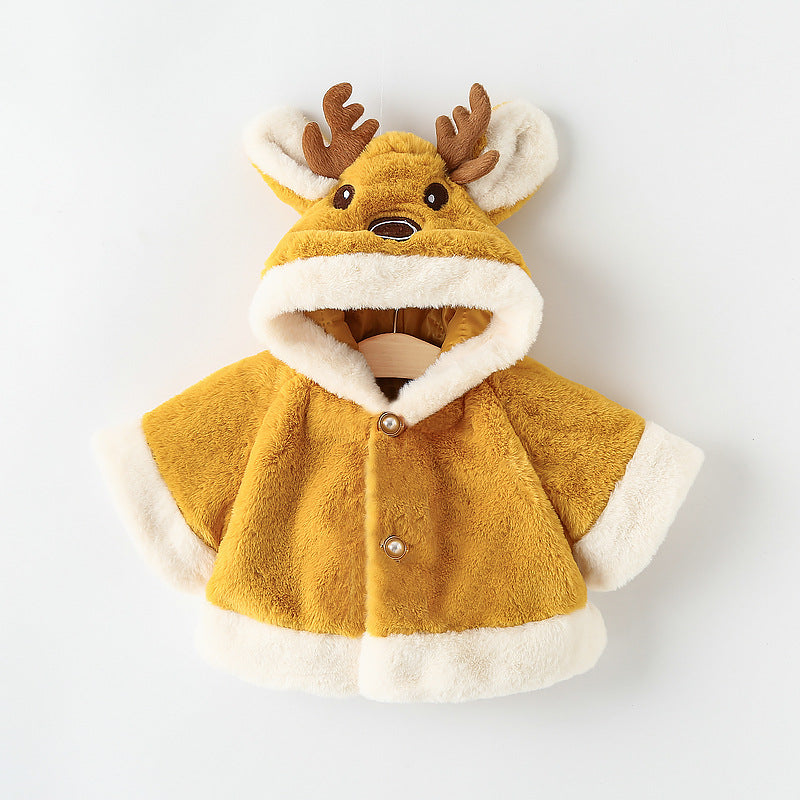 Kids Reindeer Cape with Hood