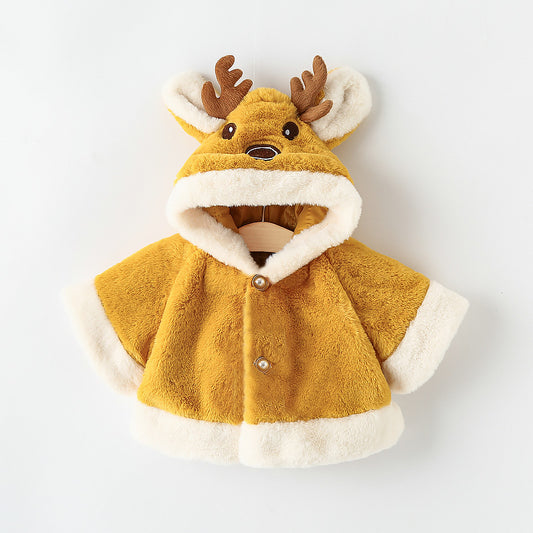 Kids Reindeer Cape with Hood