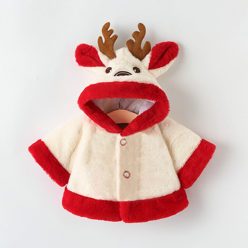 Kids Reindeer Cape with Hood
