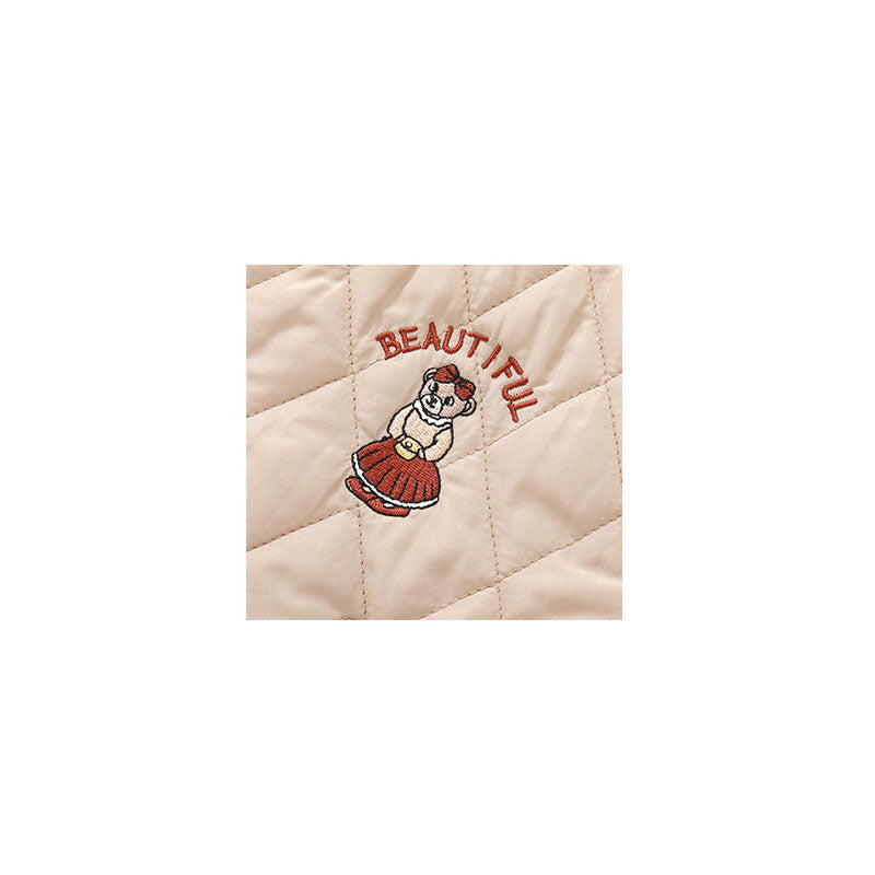 Kids Quilted Bomber Jacket - Beautiful Embroidery