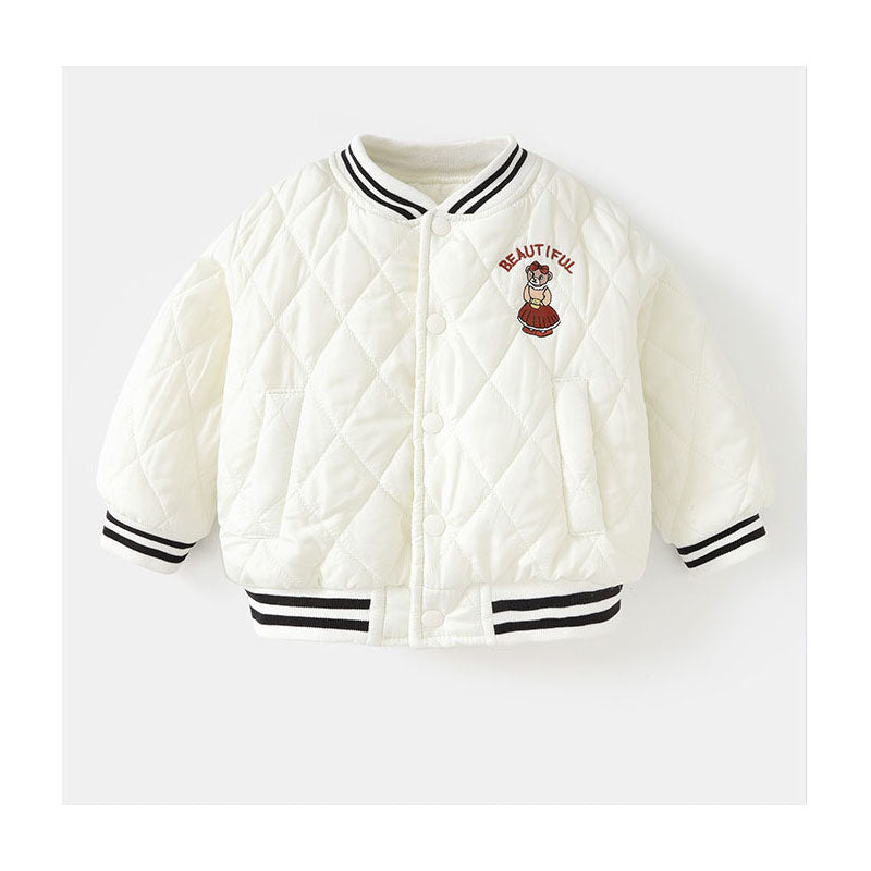 Kids Quilted Bomber Jacket - Beautiful Embroidery