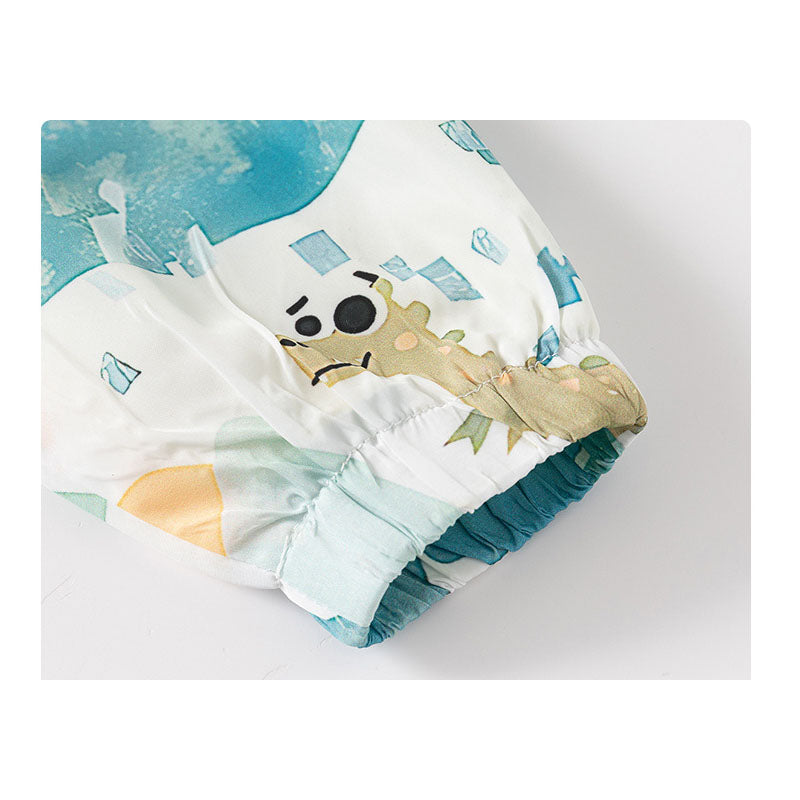 Kids Dinosaur Print Hooded Jacket