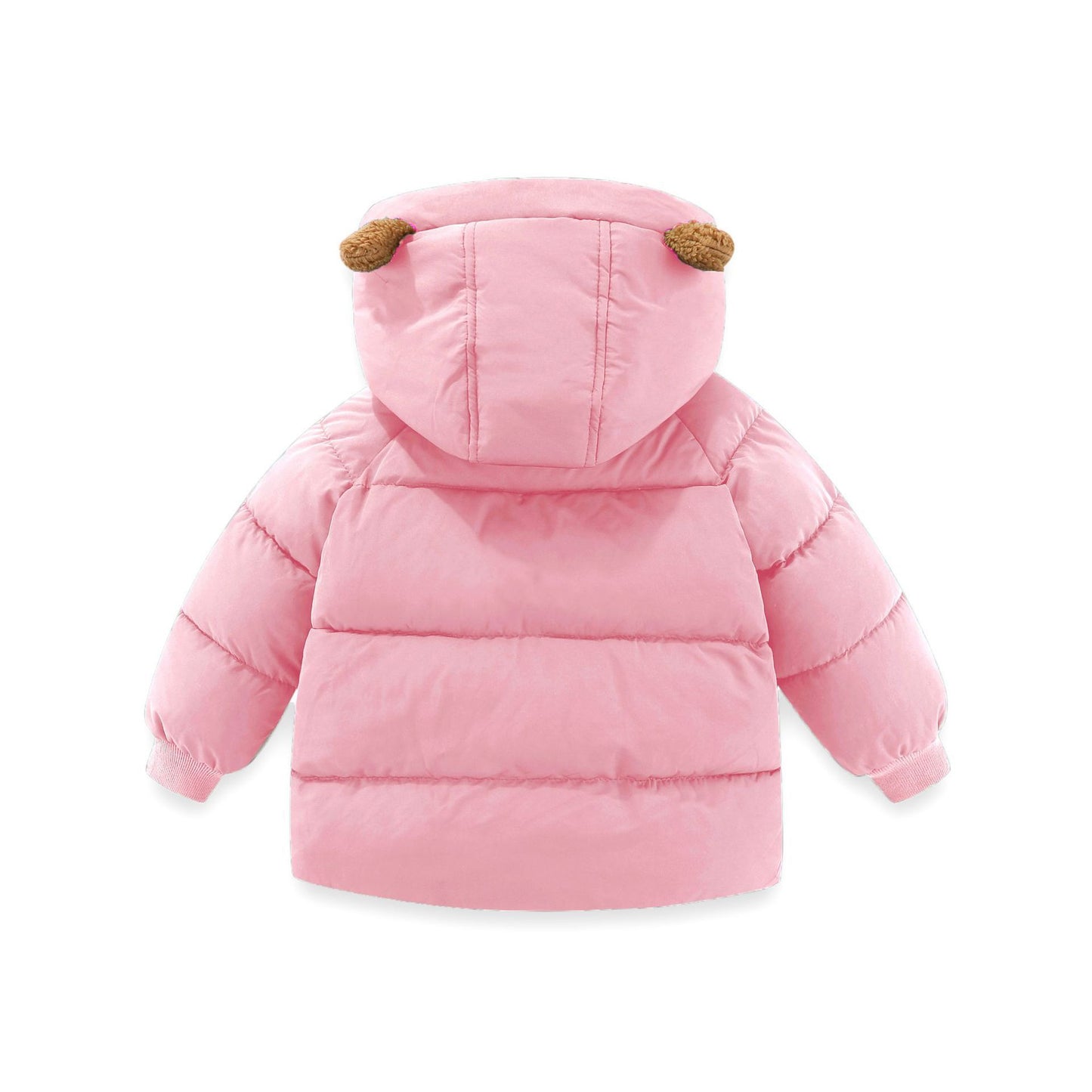 Warm Hooded Puffer Coat with Bear Ears