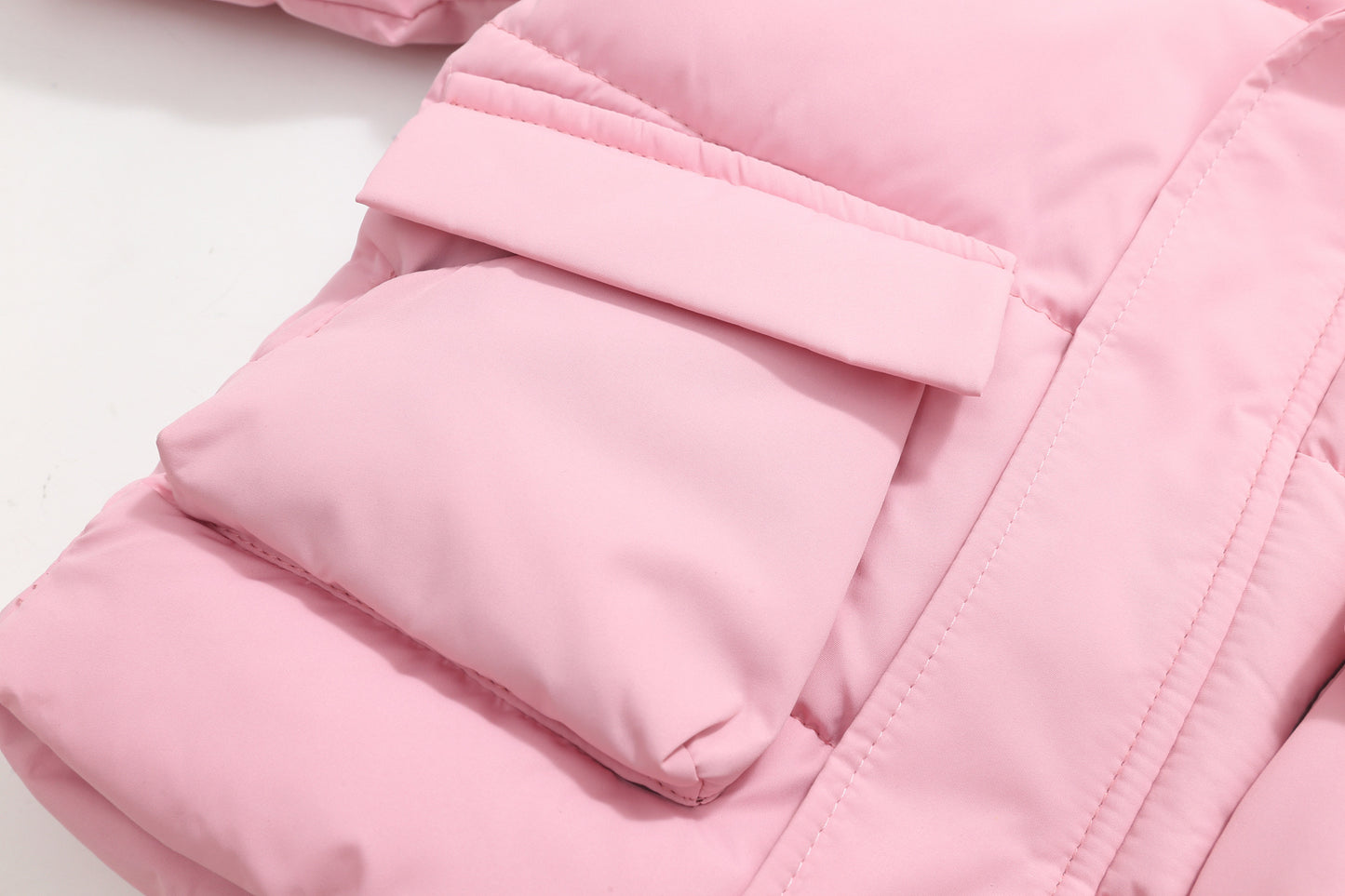 Warm Hooded Puffer Coat with Bear Ears