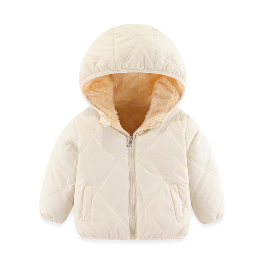 Kids Quilted Winter Jacket with Fleece Lining