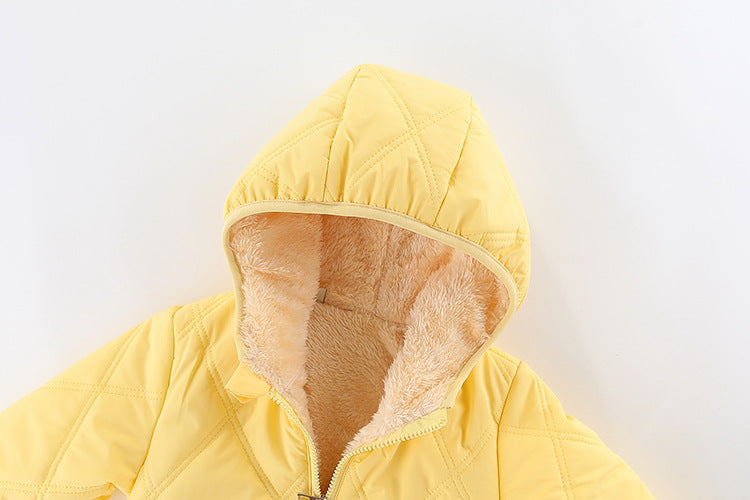 Kids Quilted Winter Jacket with Fleece Lining