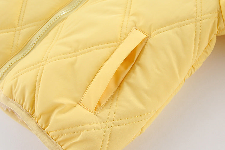 Kids Quilted Winter Jacket with Fleece Lining
